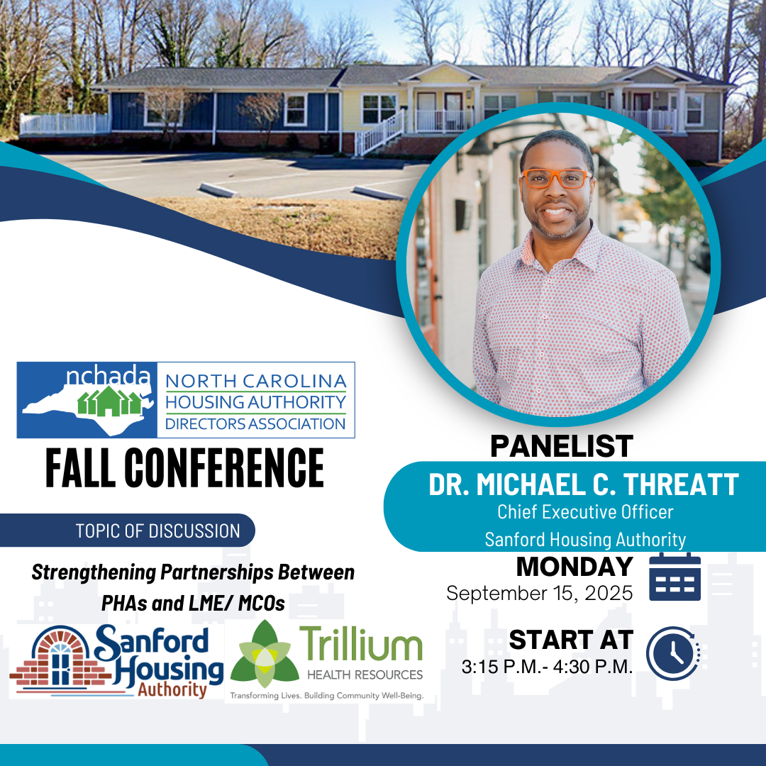 Dr. Michael C. Threatt Joined the Mental Health & Affordable Housing Panel Discussion at the 2025 NCHADA Fall Conference