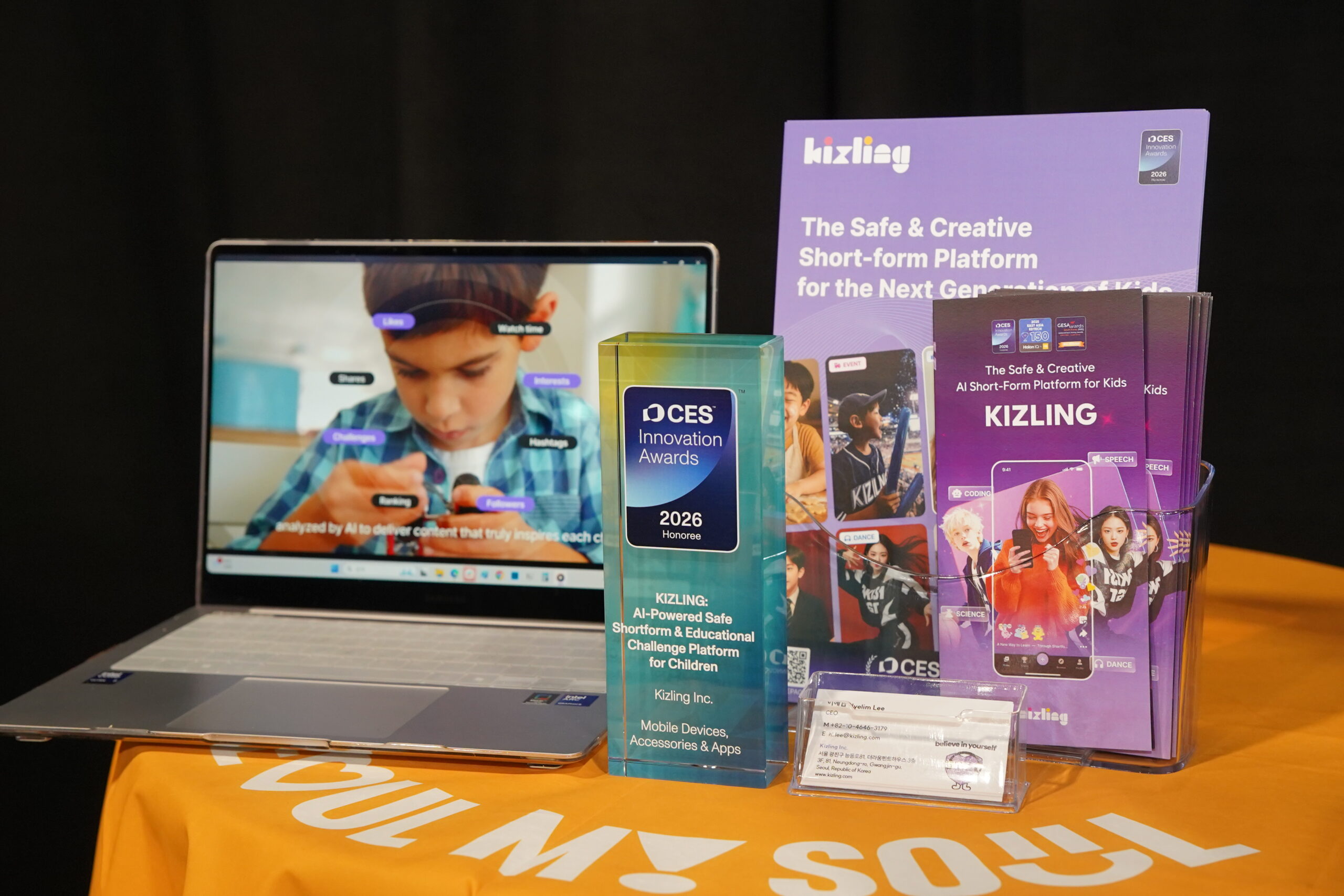 Kizling Introduces Interactive Digital Literacy Platform for Kids at CES 2026, Mixing Safe SNS with AI Content Creation