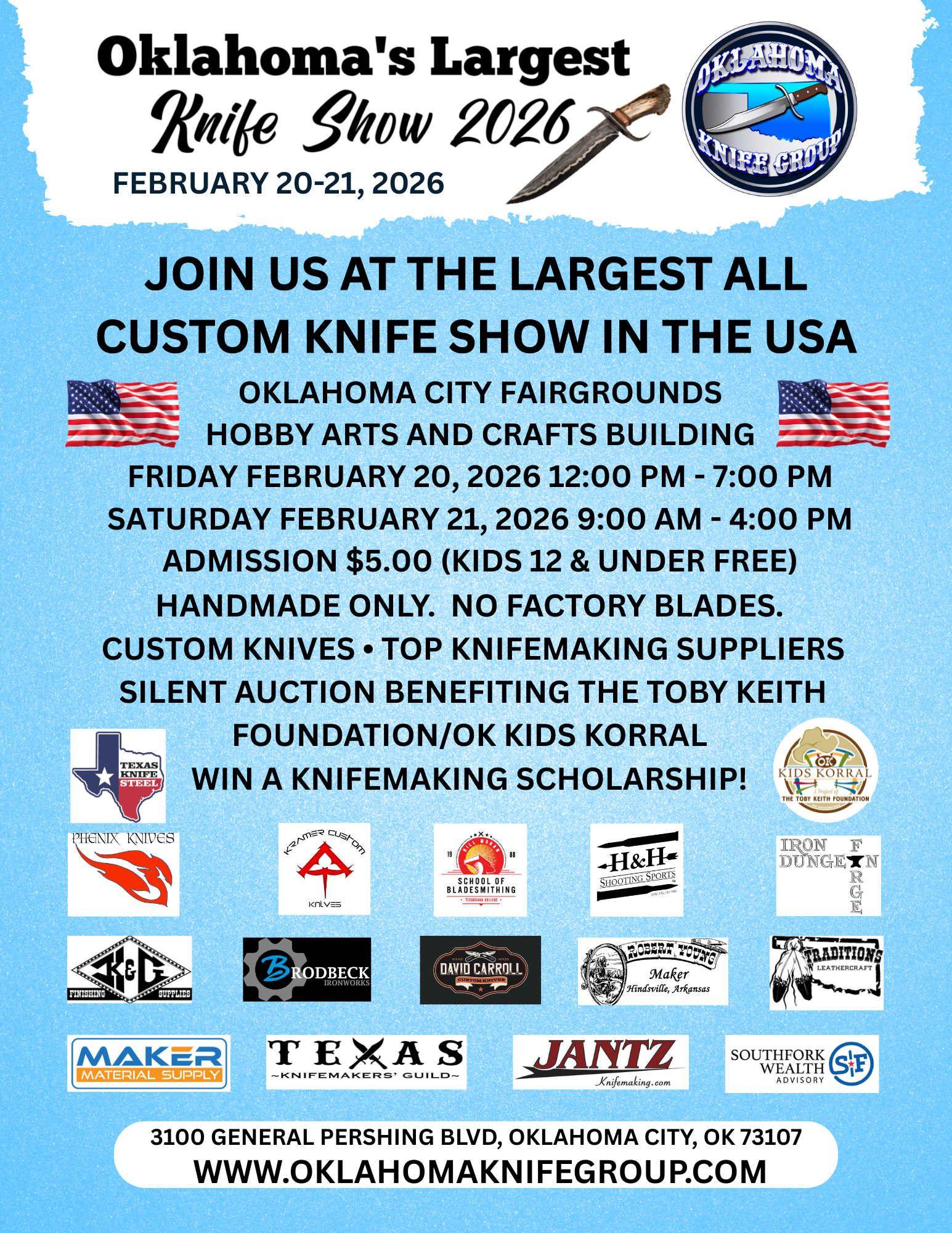 The Largest All Custom Knife Show in the US is coming to Oklahoma City