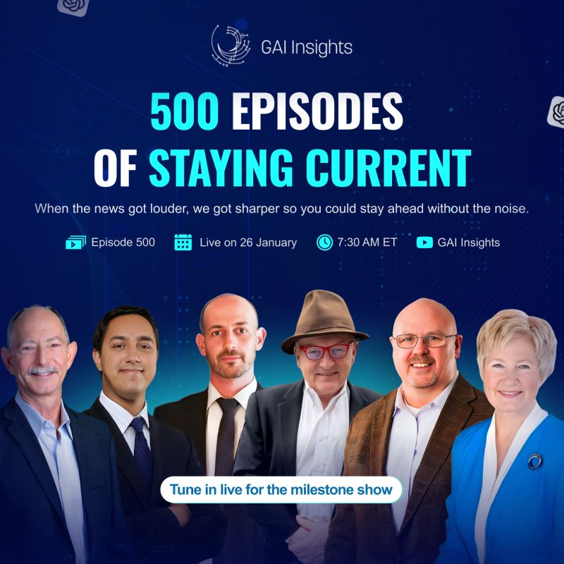GAI Insights Airs 500th Episode of Daily AI News